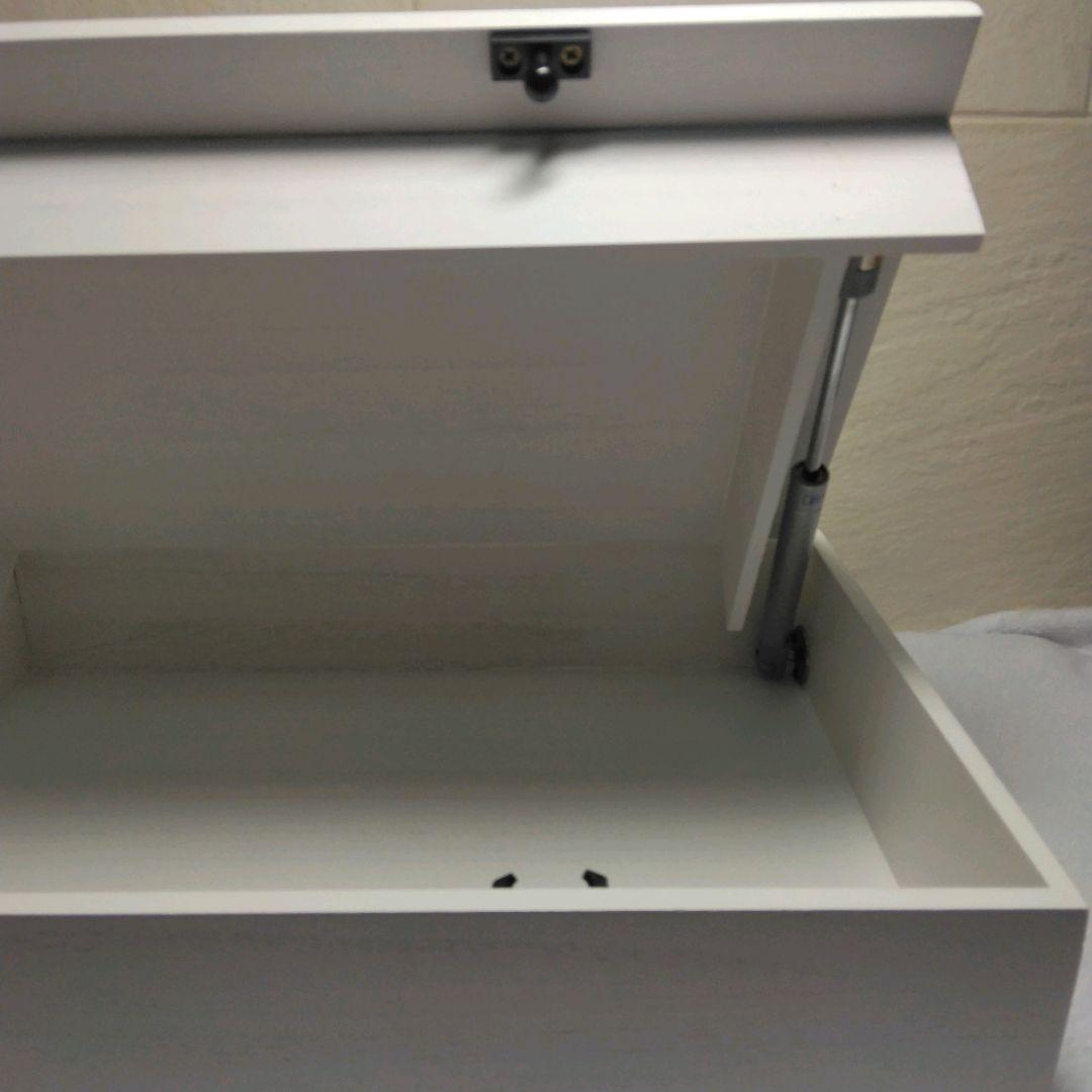 木目調 白いボックス 40×28×8cm