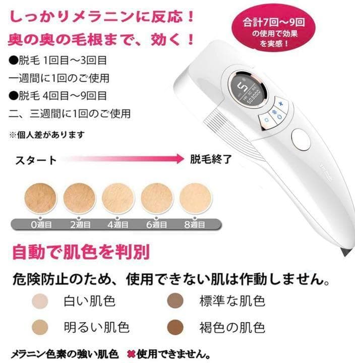 ❤この1台で脱毛サロン級の脱毛と美肌エステが同時に施せる♪❤IPL光脱毛器