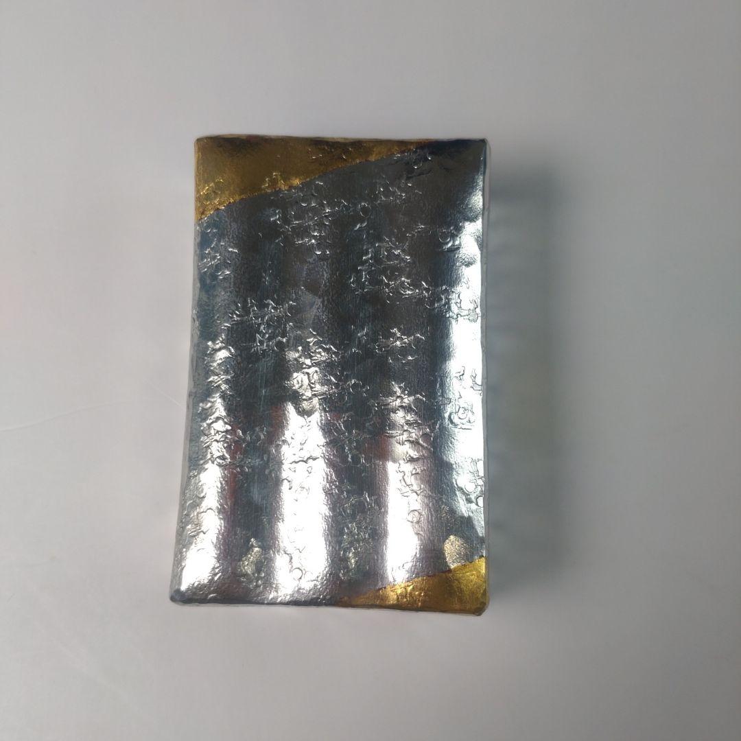 ウ45 香合『今井章仁 錫製香合花筏 130ｇ 茶道具』共箱