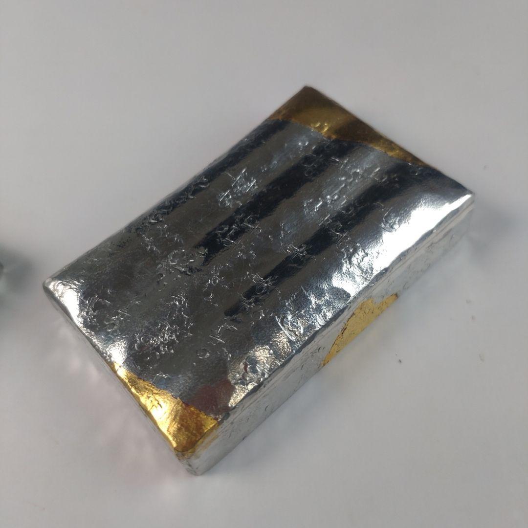 ウ45 香合『今井章仁 錫製香合花筏 130ｇ 茶道具』共箱