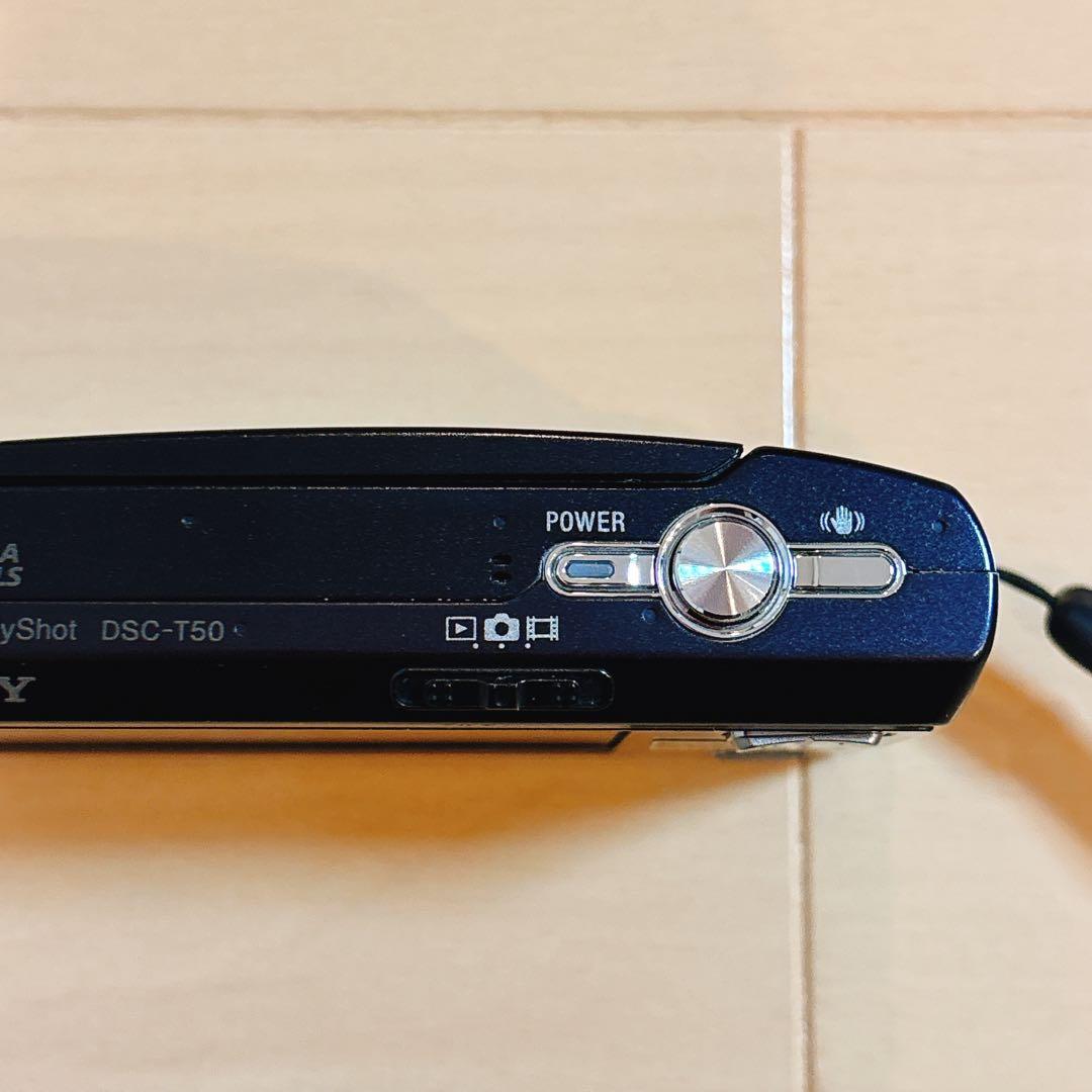 Y2K SONY DSC-T50 コンパクトデジタルカメラ 本体 コンデジ 黒