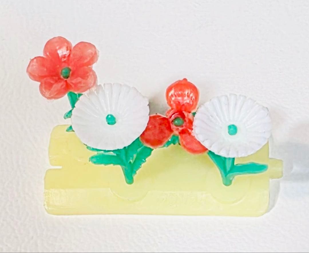 レア1967年製グリコおまけ花壇お花フィギア食玩ノベルティ昭和レトロ玩具ジオラマ