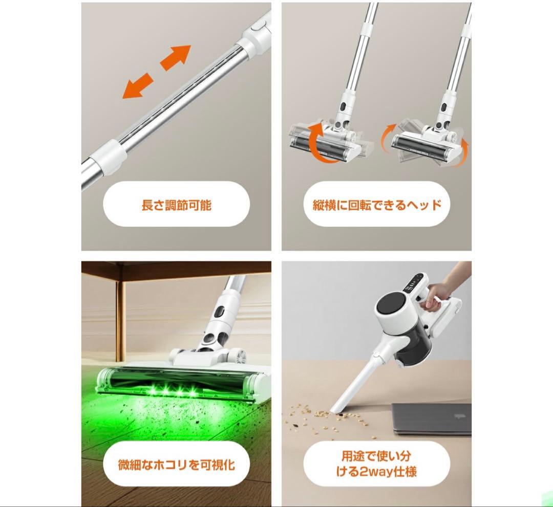 ⭐︎新品未使用⭐︎コードレス掃除機 ホワイト