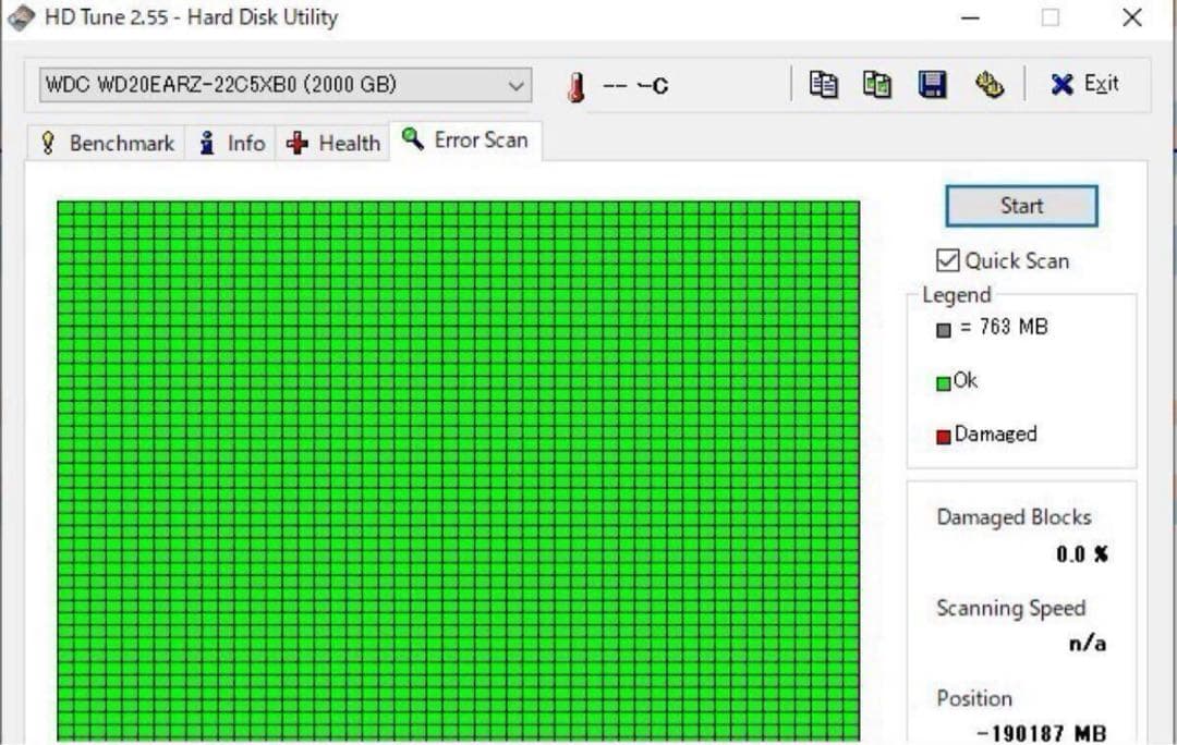 使用3時間2TB★WD20EARZ★WesternDigitalWD Blue