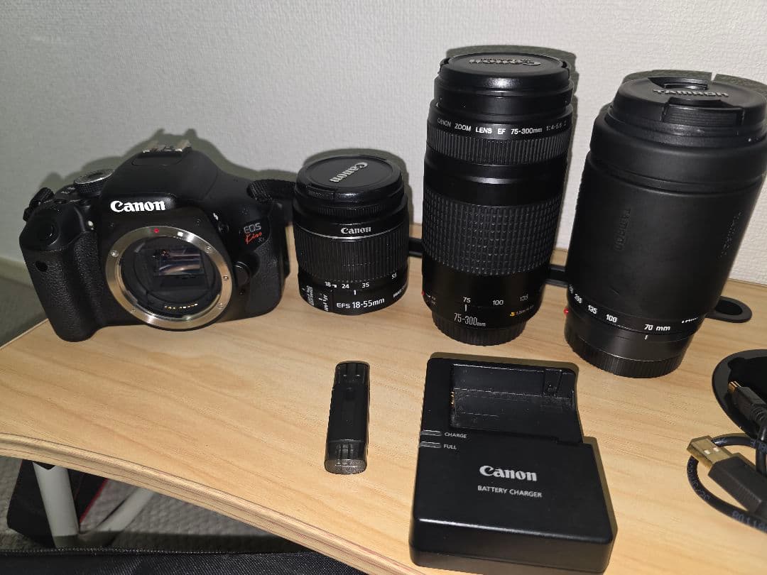 デジタルカメラ Canon EOS kiss x5 with (3lens )