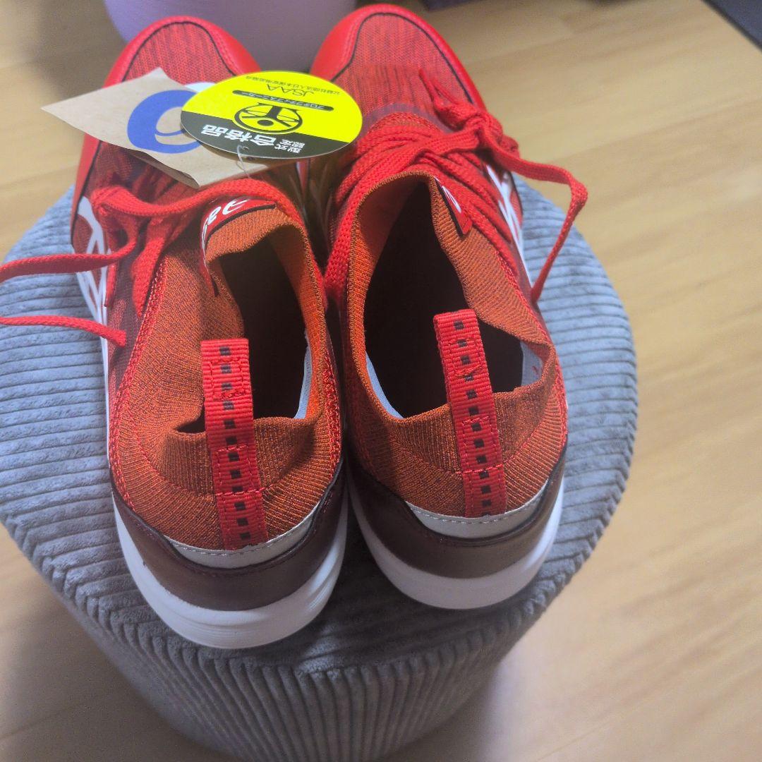 asics 赤 安全靴 24.5cm 新品