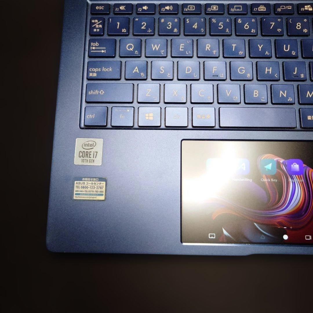 【タッチパッドディスプレイ搭載！】メモリ16GB 10世代i7 512GB