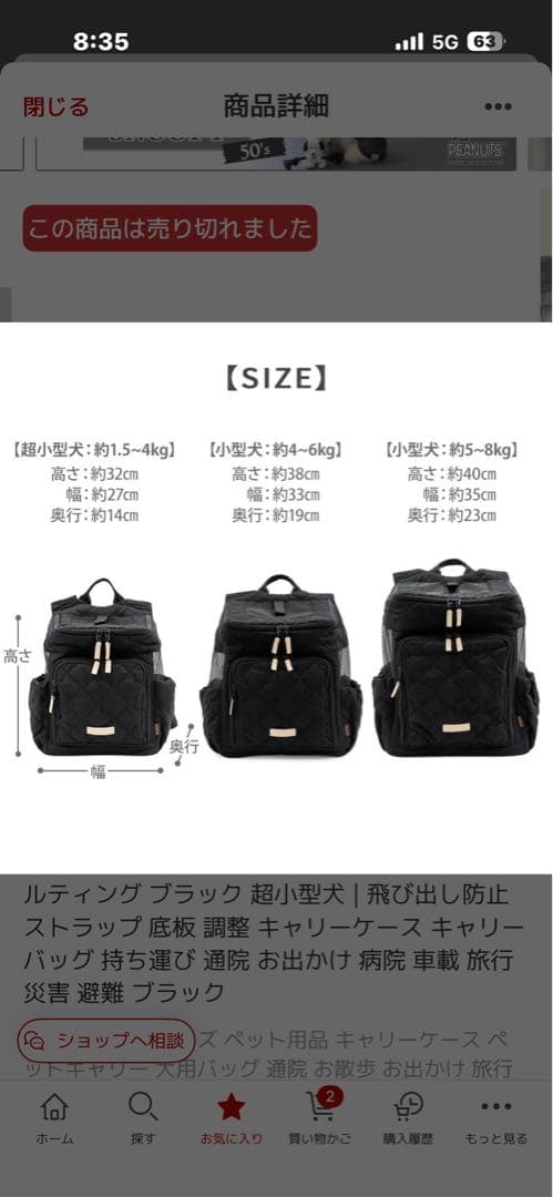 ブラック キルティングバックパック