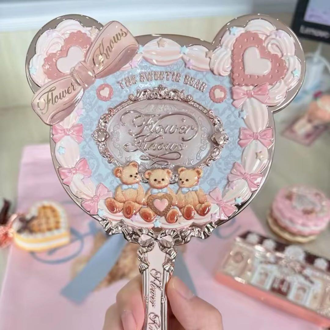 フラワーノーズ 韓国限定 ポップアップ4点 ミラー パフ ヘアピン トートバッグ