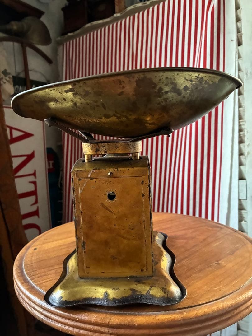 アンティーク　スケール　秤　バランス　ゴールド　真鍮　1927年　アメリカ　レア