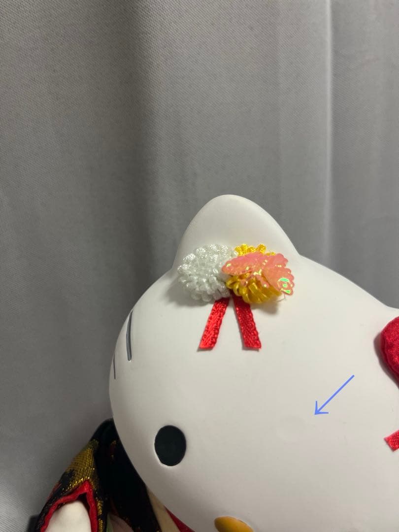 ハローキティ 日本人形 2個セット 陶器製 着物 置物 サンリオ