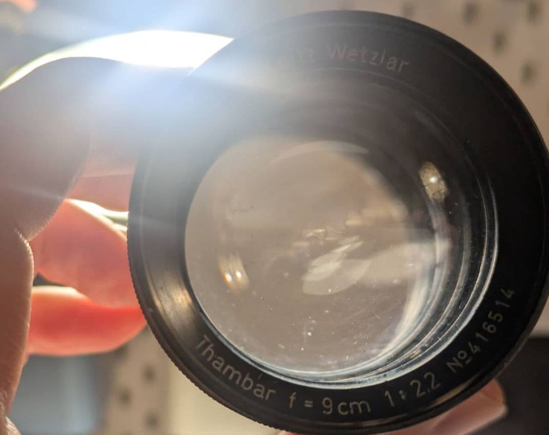Leitz THAMBAR 2.2/90 L39 +特製M42カプラーLEICA