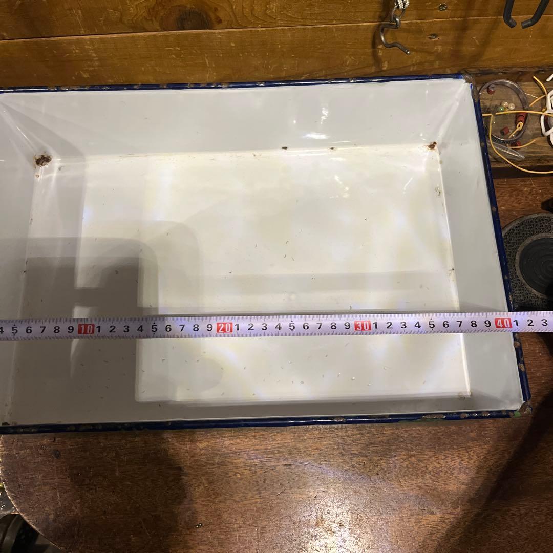 ヴィンテージ　琺瑯角形バット