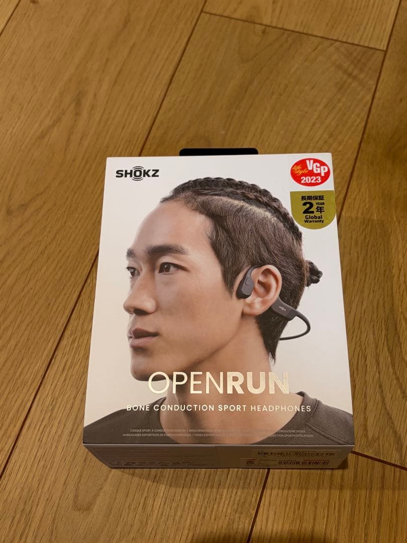 SHOKZ OPENRUN骨伝導イヤホン ブラック