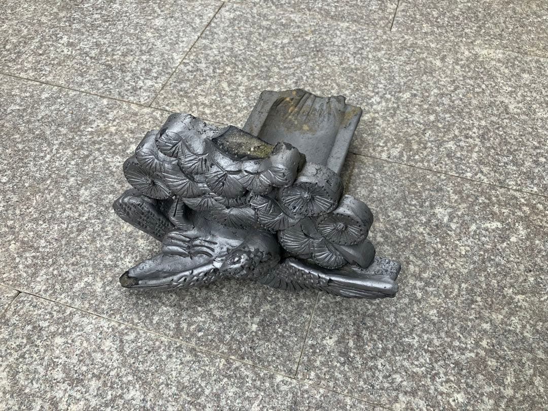 鬼瓦　オブジェ　飾り物　置物　骨董品