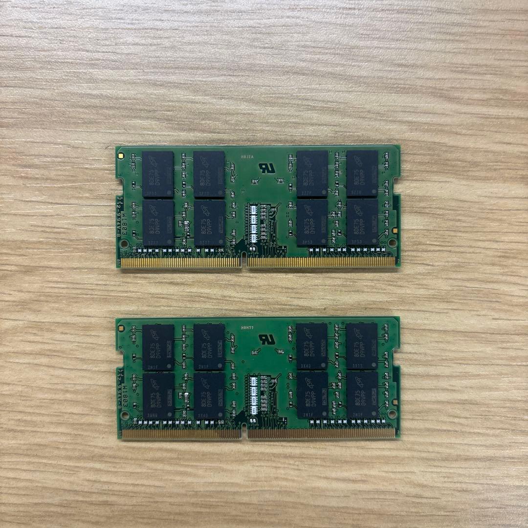 Kingston 16GB DDR4 2666MHz メモリ　２個