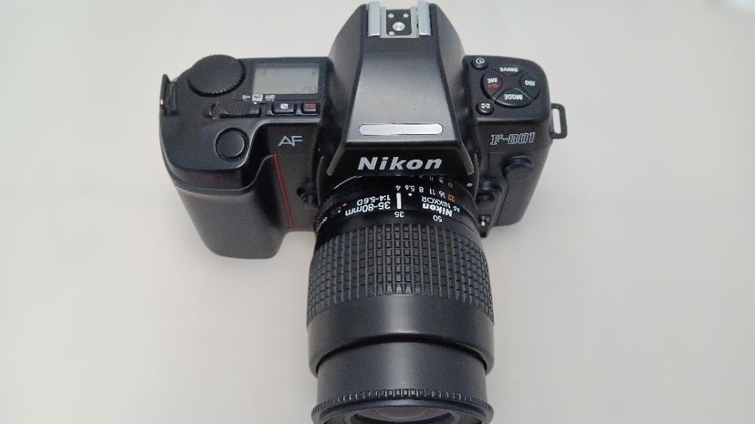 動確済 NikonF-801 一眼レフカメラ AF 35-80+200mmレンズ