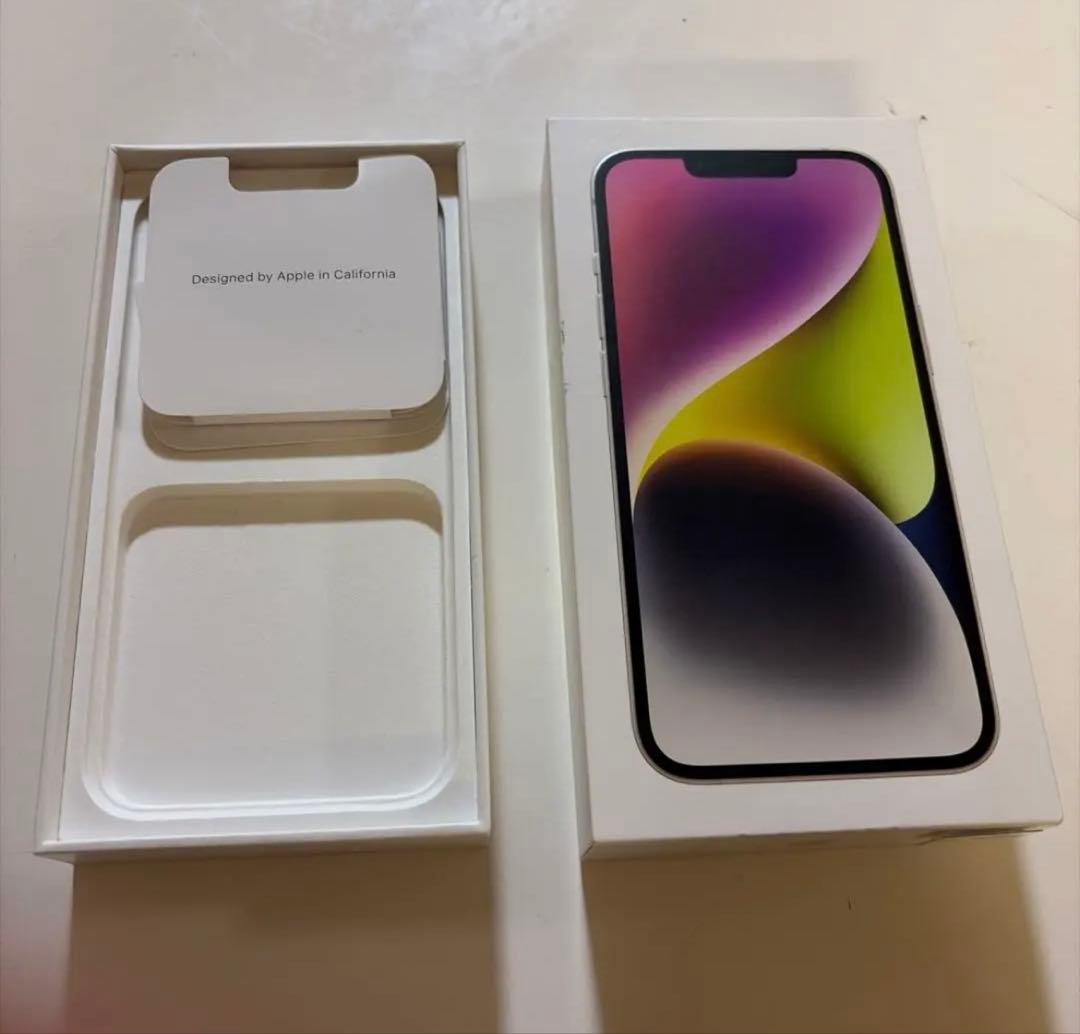 Apple iPhone 14 ホワイト 本体　箱あり