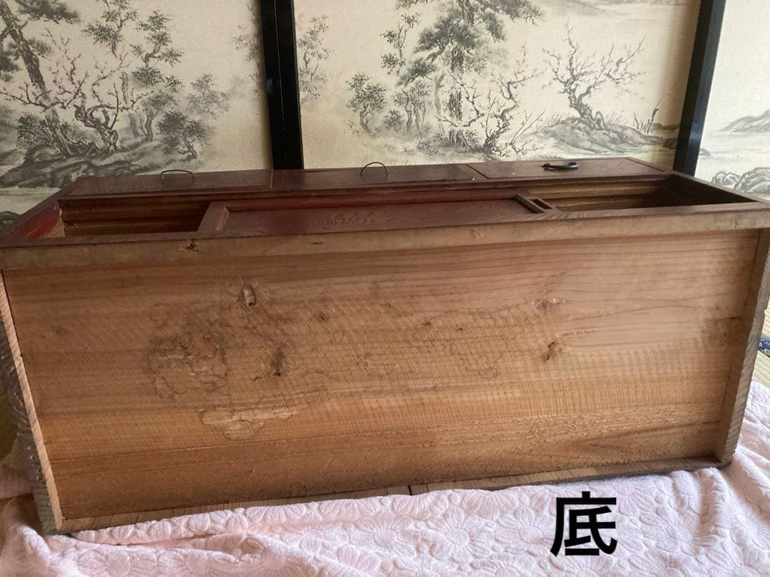 木製 古家具　ローボード チェスト 収納棚 テレビ台　昭和レトロ アンティーク