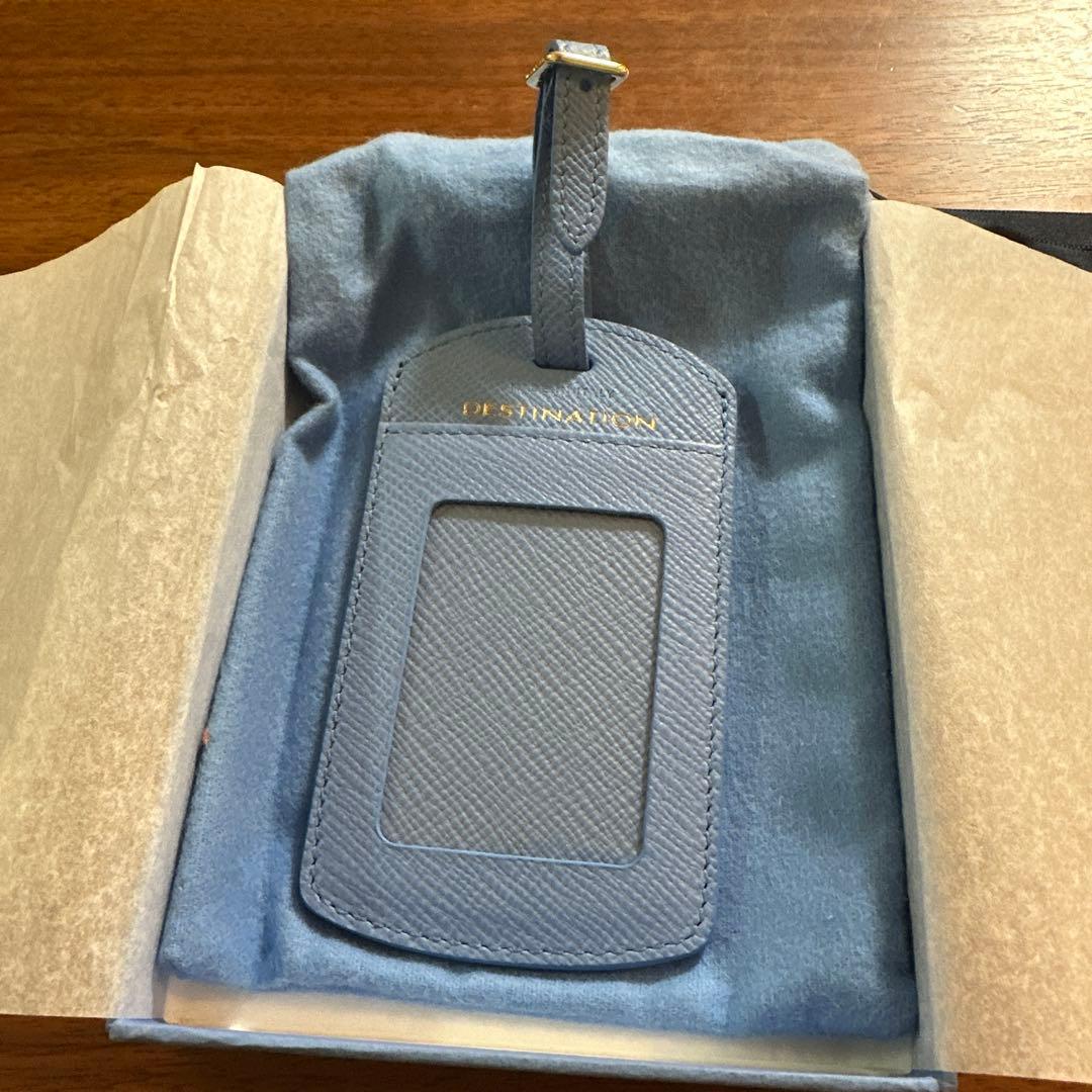 【新品未使用】SMYTHSON スマイソン ネームタグ 水色