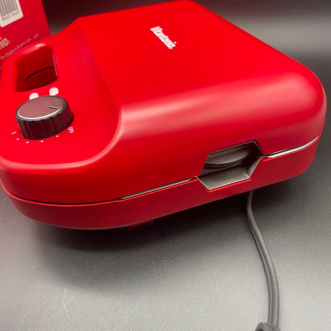 ◯ビタントニオ ワッフルメーカー VWH-50 赤