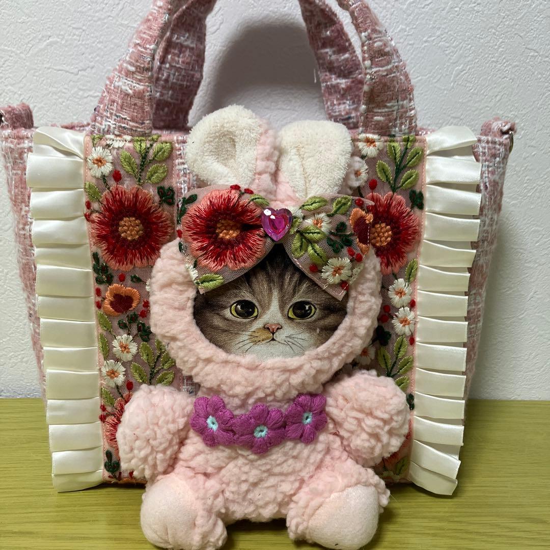 ゆ*ん様 コヤンイサムチョン　インド刺繍リボン　ツイード　横34縦22マチ10㎝