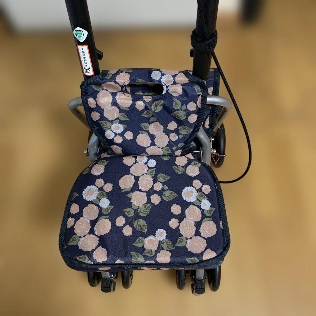 花柄シルバーカー(新品、未使用)