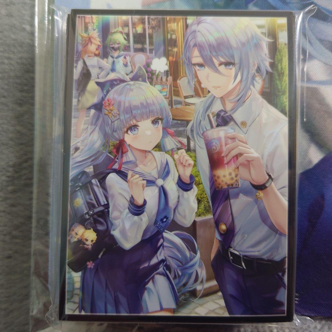 α1 原神 タピオカ&制服 神里綾人&神里綾華 スリーブ&プレイマット