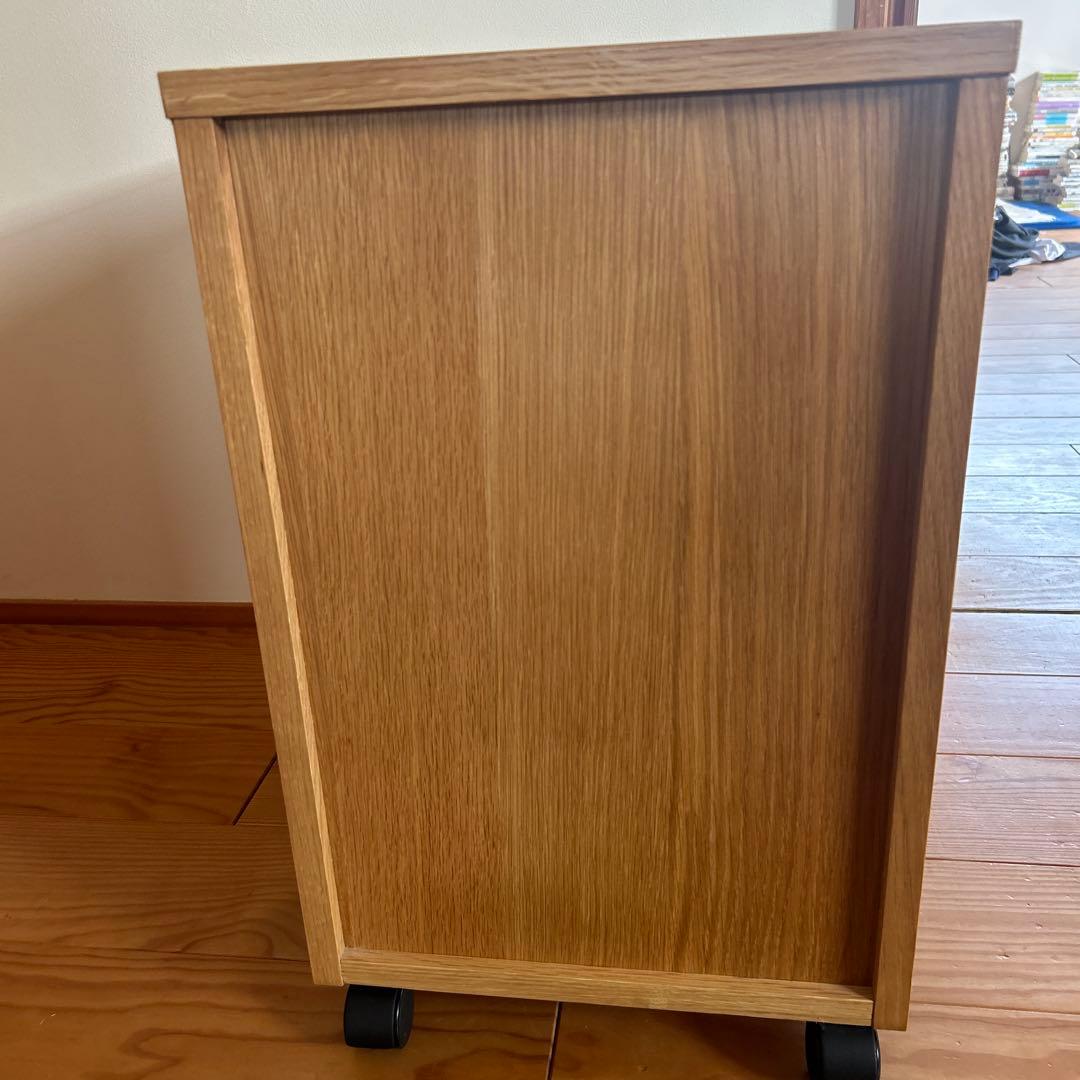 【廃盤品】無印良品 木製 デスクキャビネット 引き出し2段