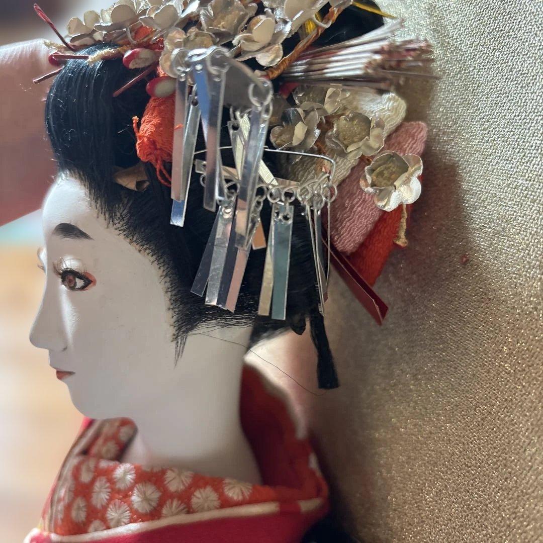 日本人形 羽子板　昭和レトロ