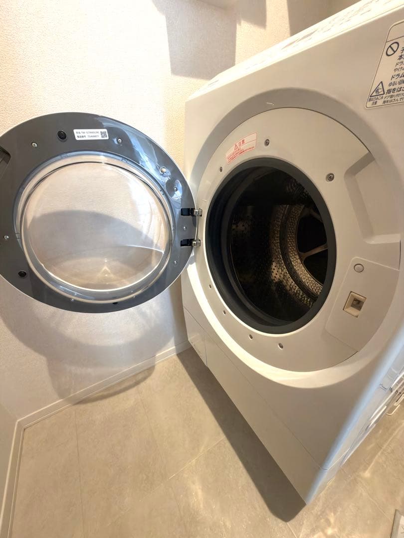 【送料込】2024年製 美品 東芝ドラム式洗濯機 TW-127XM3L ザブーン