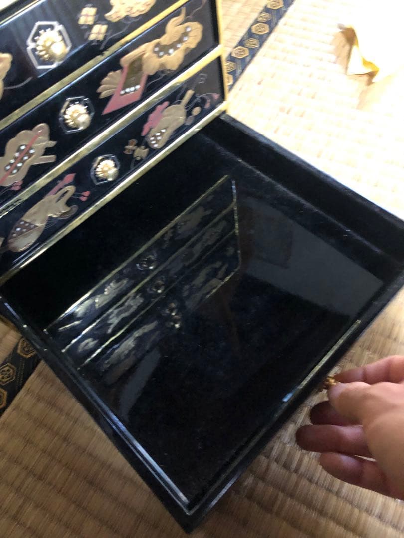時代物の豪華宝蒔絵小引き出し 検古道具大名道具蒔絵箱小物入れ
