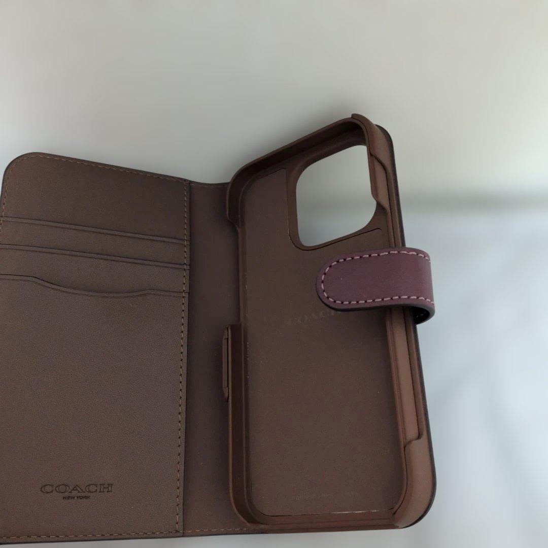 COACH 花柄 手帳型 iPhoneケース