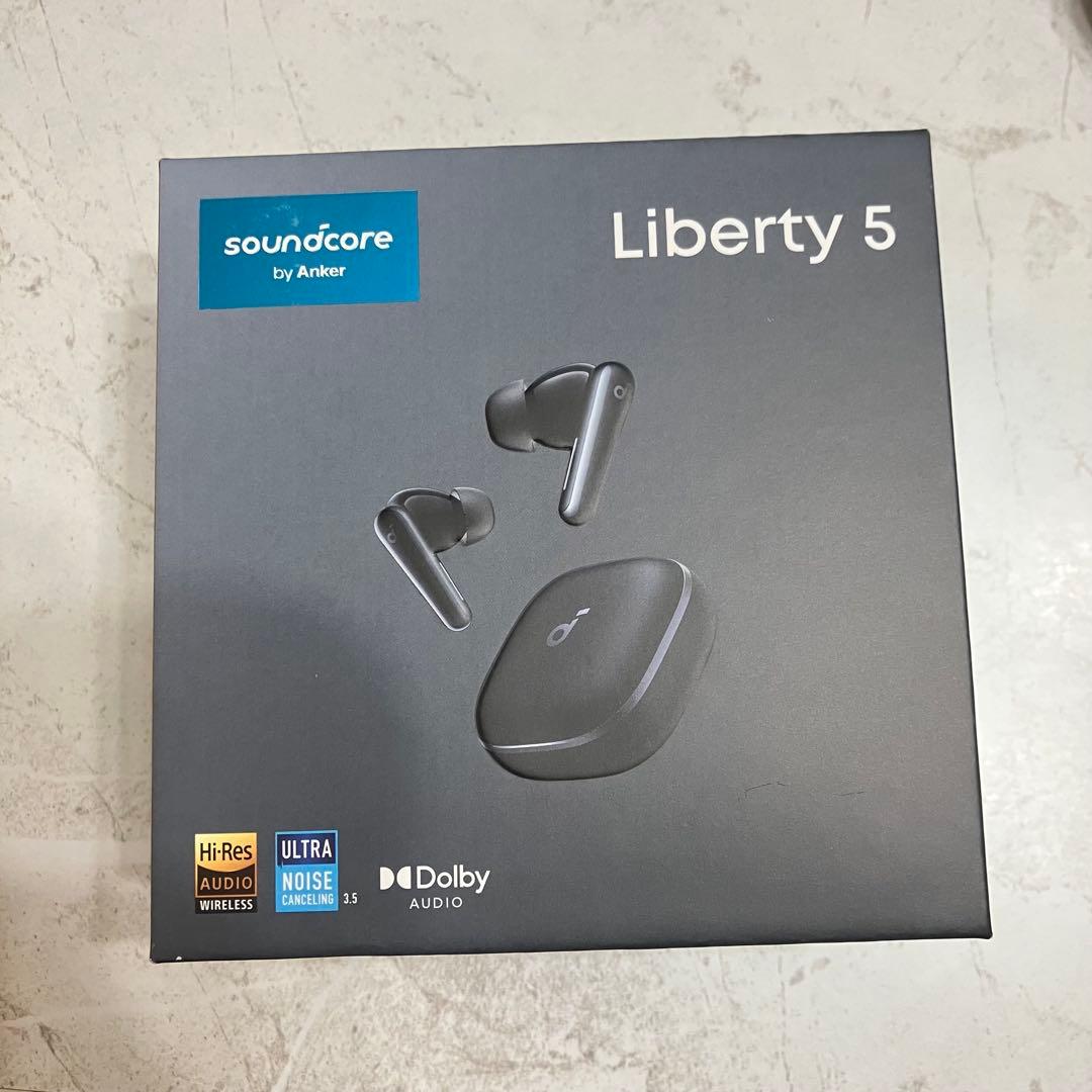 Soundcore Liberty 5 黒　バッテリー　カバー　外箱　充電コード