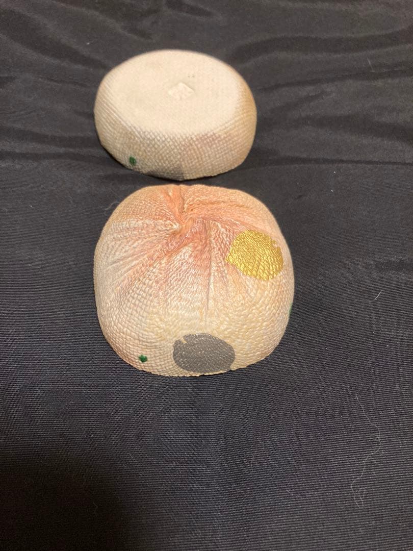 【名工 伊藤東彦】布目彩泥 香合★可憐な草花紋★茶道具 芸術的 未使用 共箱付