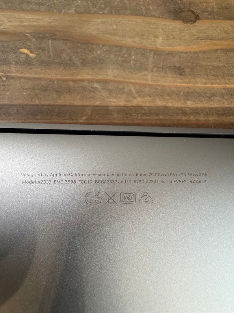 MacBook Air（M1,2020） 8GB 256GB スペースグレイ