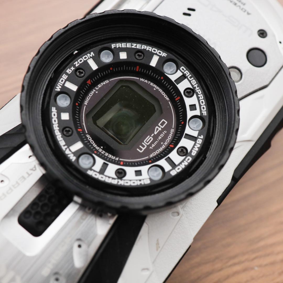 【美品】RICOH WG-40W ホワイト リコー