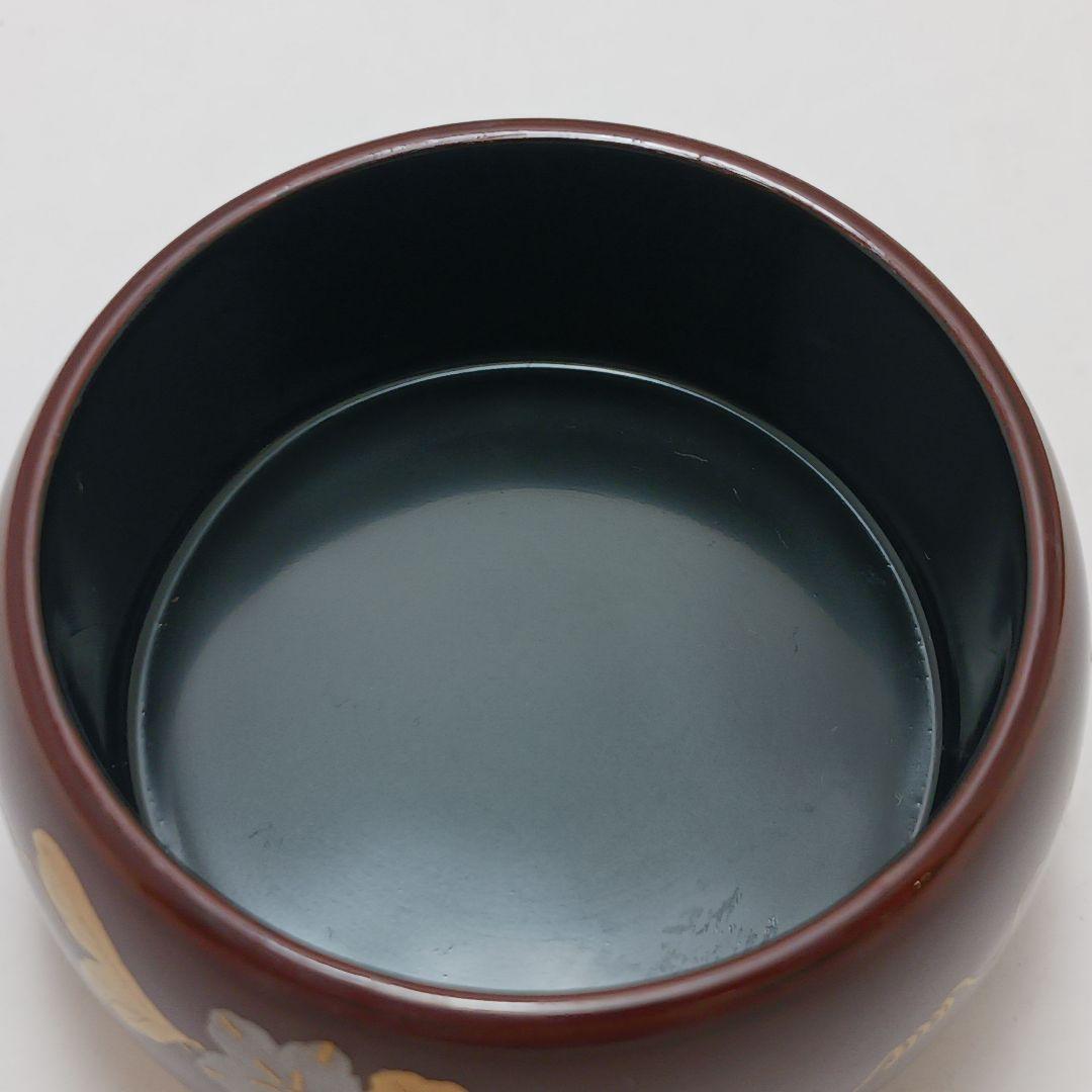 Y2782-2 茶道具 中村湖彩 蔦蒔絵 瓢茶器 茶入 共箱