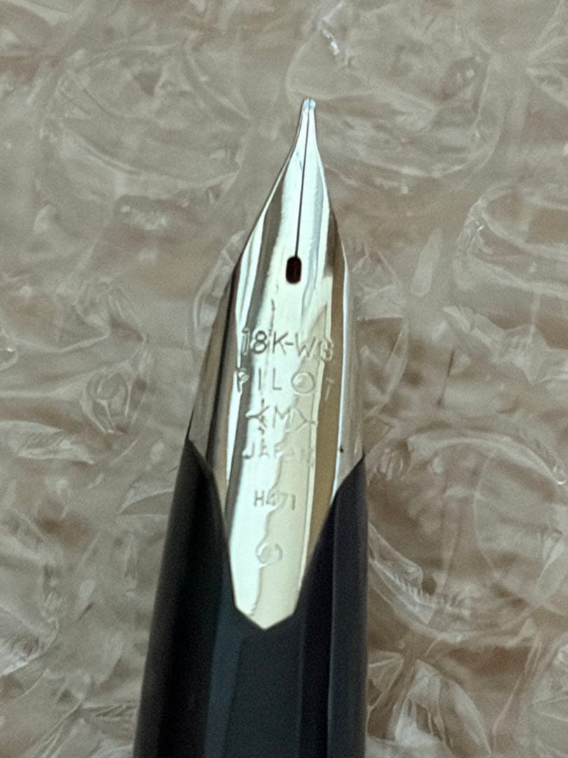 PILOT 般若心経 18K 万年筆 M sterling スターリングシルバー