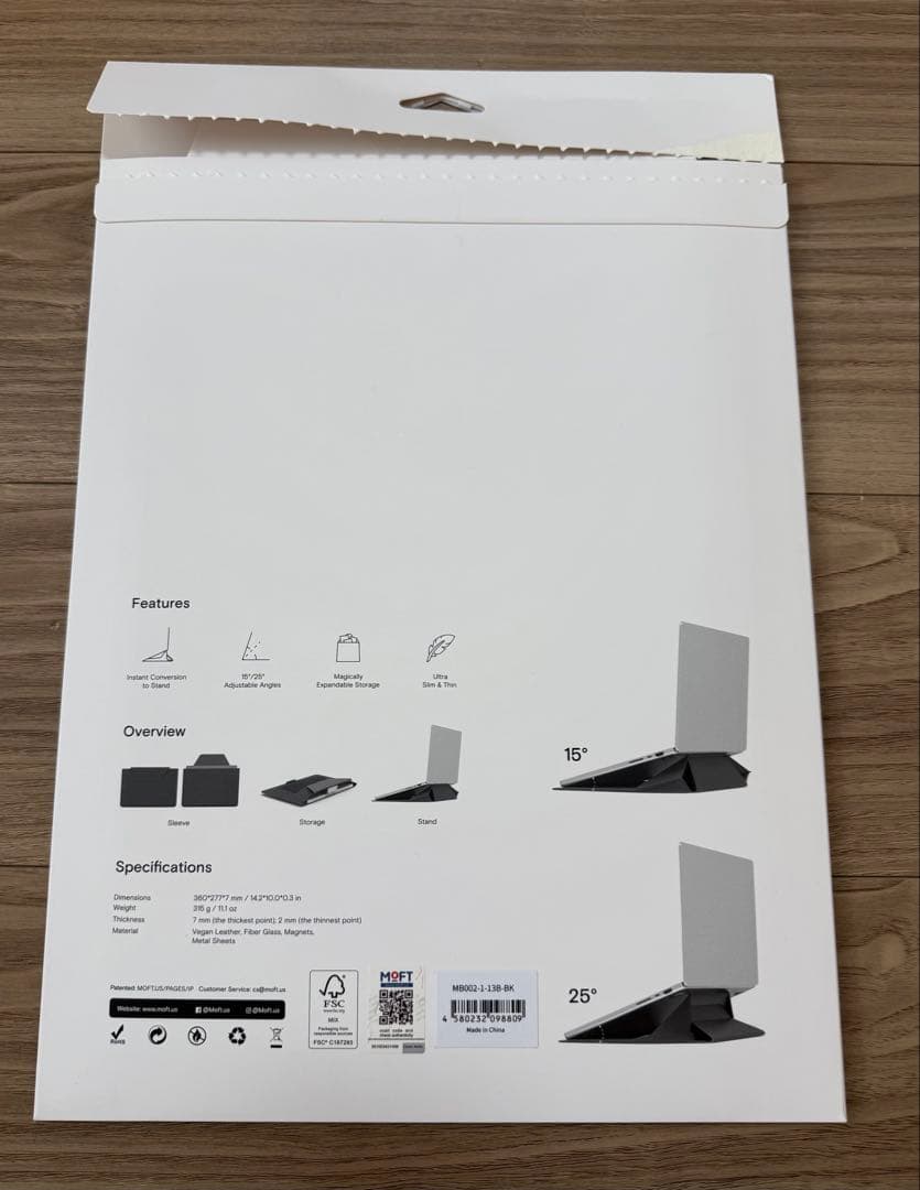 MOFT ノートPCケース＆スタンド　ナイトブラック　14インチ