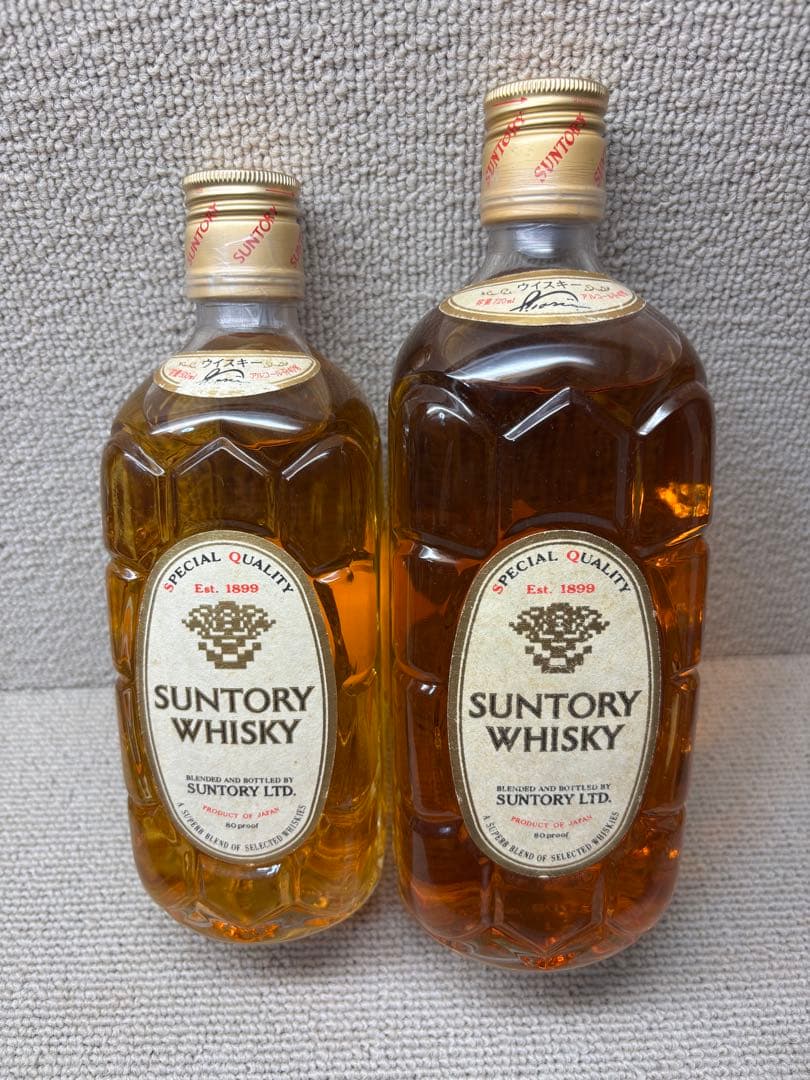 【希少・旧ボトル】サントリー　白角　90年代後半 720ml 500ml 未開封
