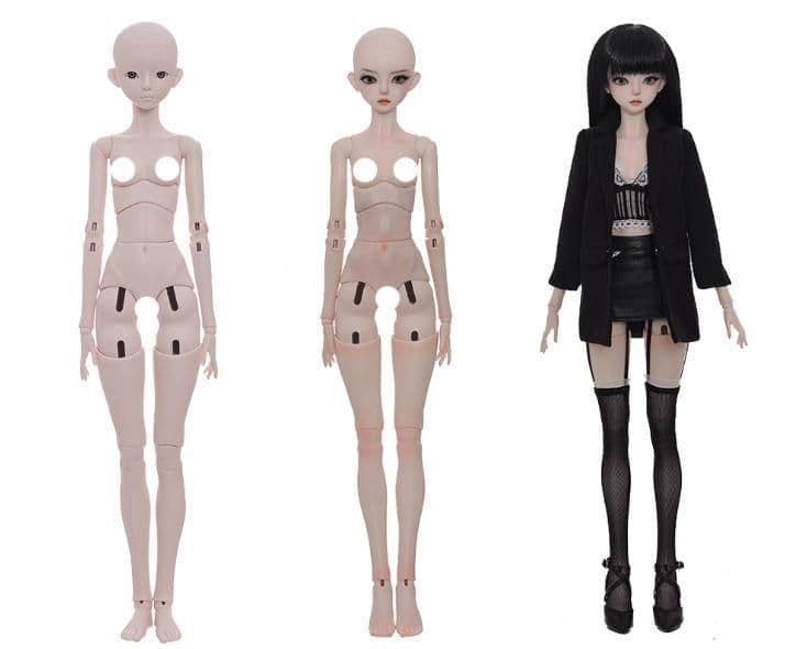 AX742 bjd 1/4 ドール本体 bast 球体関節人形 ハンドメイド
