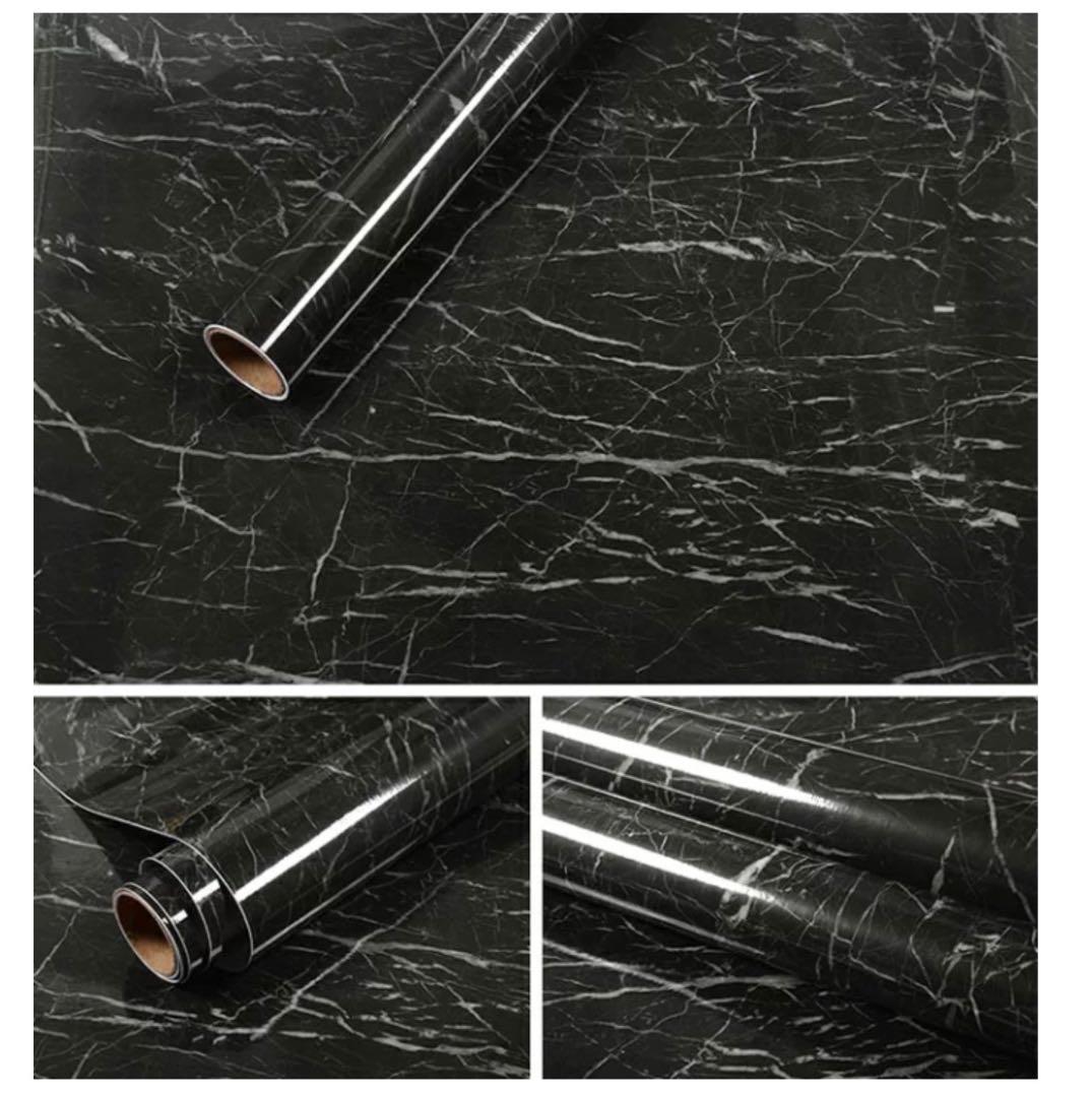剥がせるリメイクシート　ブラック大理石　9個セット売り【新品未使用】