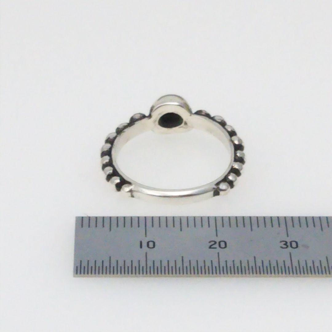 オリジナルハンドメイド シルバーリング 13号    球スカル