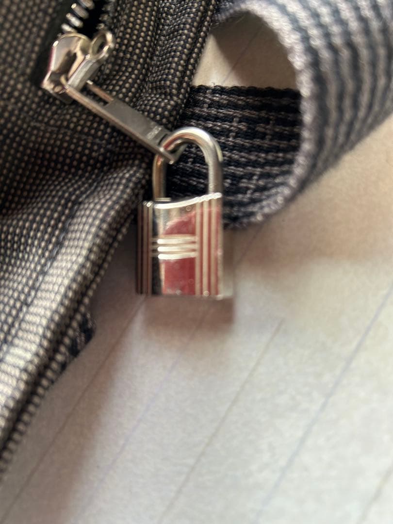 HERMES エルメスエールライン アド MMリックサック バッグ2Wayグレー