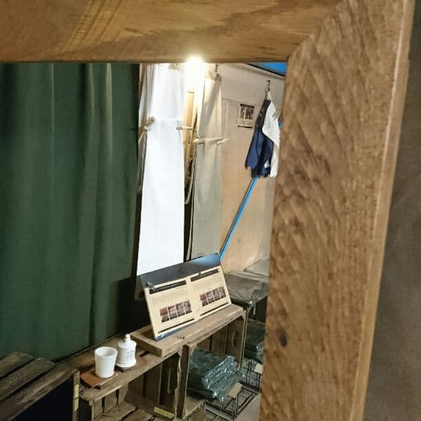 アンティーク木製ミラー