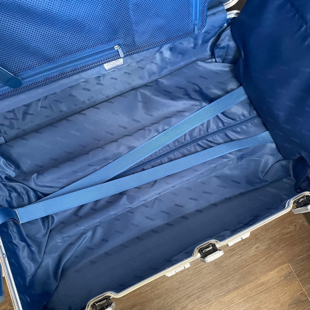 青ロゴ RIMOWA トパーズ 84L アルミニウム チェックインL 4輪