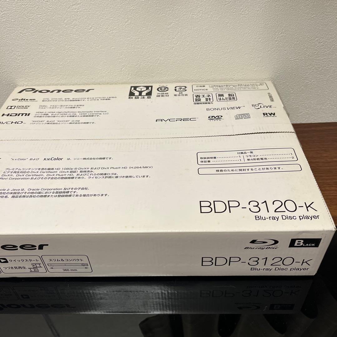 【新品未開封】Pioneer BDP-3120-K Blu-rayプレーヤー