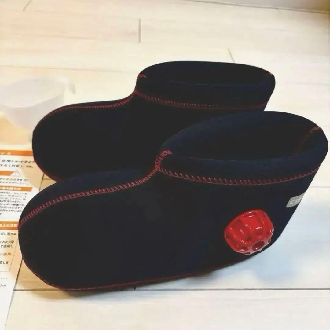【美品】 数時間のみ使用 クロッツ やわらか湯たんぽ 足用ショート ブラックS