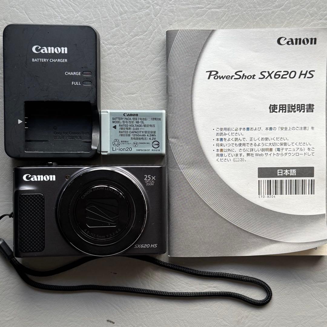 Canon PowerShot SX620HS ブラック Wi-Fi 黒